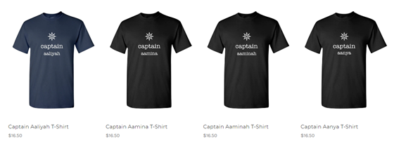 Real Original Content: Buy Captain T Shirt with Name